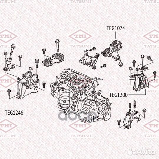 Опора двигателя TEG1200 tatsumi