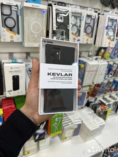 Карбоновый Kevlar kdoo samsung s22 ultra