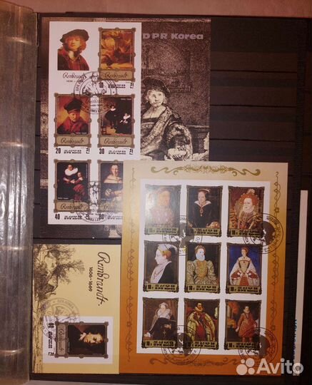 Почтовые блоки, марки Корея