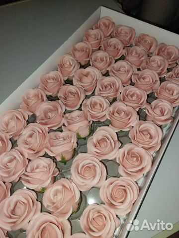 Розы из мыла