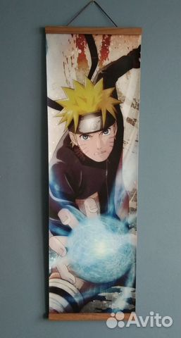 Постер тканевый на стену Аниме наруто