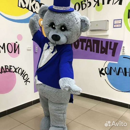 Мишка Тедди ростовая кукла поздравление Аниматоры