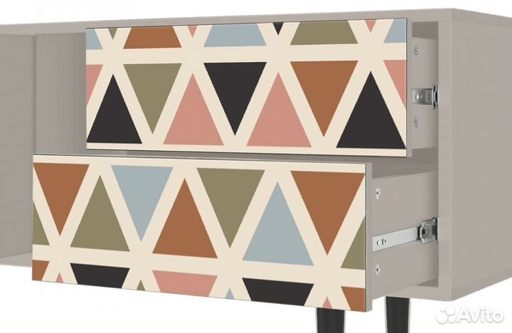 Тв-тумба T1 - Сатин - Royal Triangles