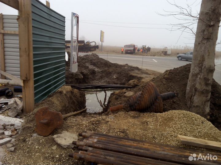 Проколы под дрогами гнб Vermeer Navigator D80x100