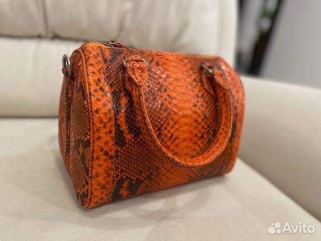 Сумка из питона яркая из Тайланда новая