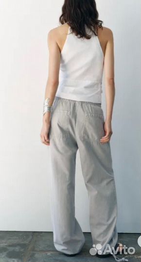 Штаны zara широкие