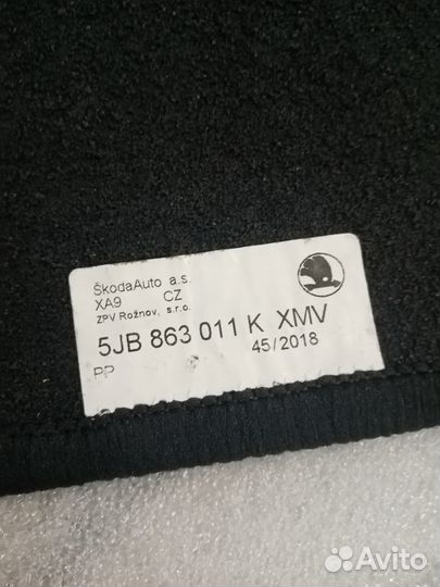 Коврики Поло/Рапид 5JB 863 011 K XMV