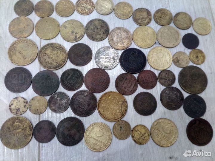 Советские монеты 50 шт