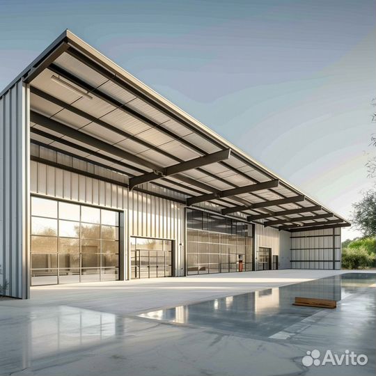 Ангары для логистики и складов Изготавливаем большие конструкции от 1200 м