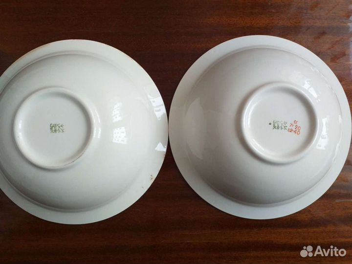 Фарфоровые салатники, тарелки зик 1958 год