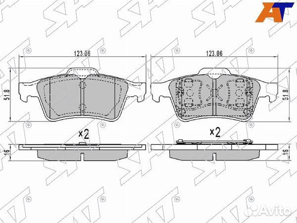 Колодки тормозные задние opel vectra