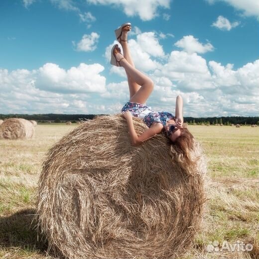 Сено в рулонах