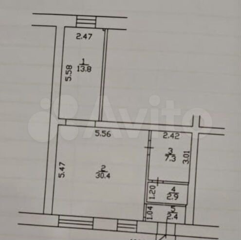 Магазин, торговое помещение, первый этаж, 56.8 м²