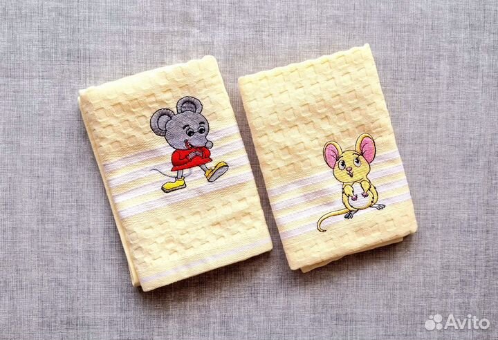 Полотенца вафельные Набор в подарочной упаковке