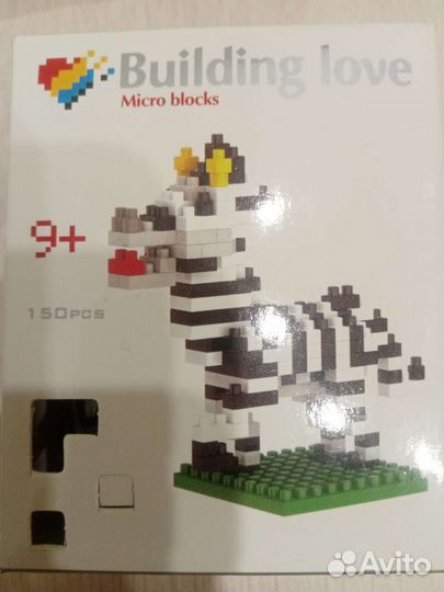 Конструктор микро блоки Зебра