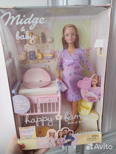 Barbie Happy Family Midge. Беременная кукла Мидж