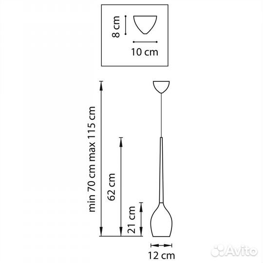 Подвес LightStar 807110 Белый