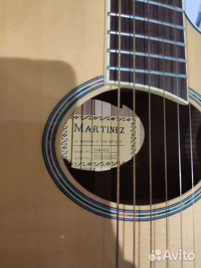 Акустическая гитара martinez FAW-805