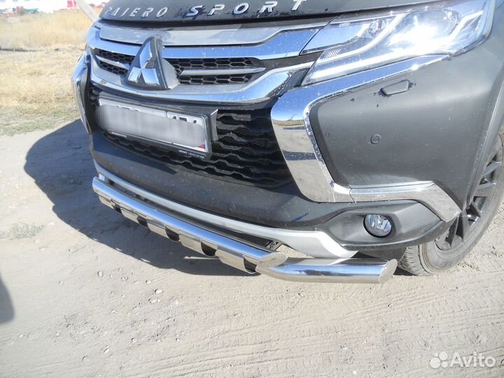 Mitsubishi Pajero Sport (c 2015г) Передняя защита