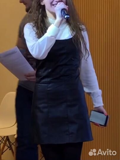 Кожаное платье