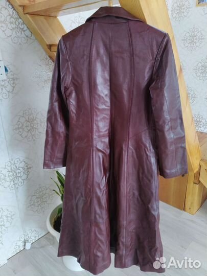 Кожаный плащ женский натуральная кожа
