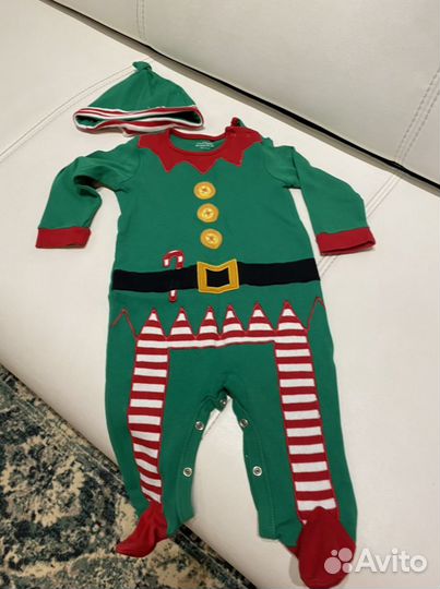 Новогодний костюм (комбинезон) гнома next 6-9 мес