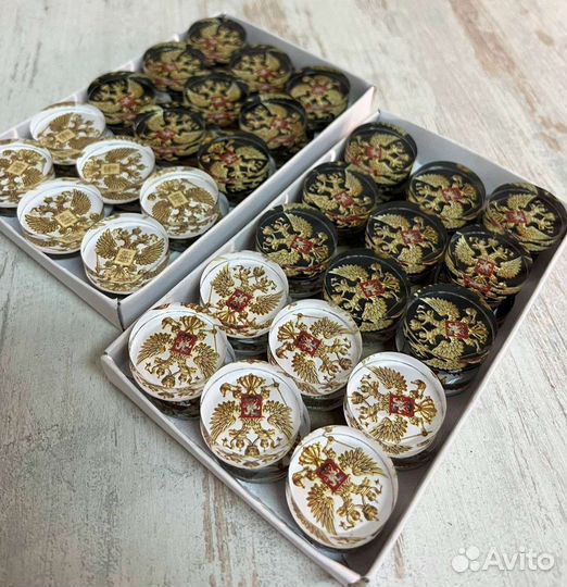 Нарды ручной работы со стеклом