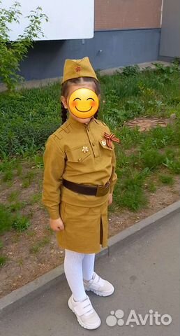 Детская военная форма для девочки 110