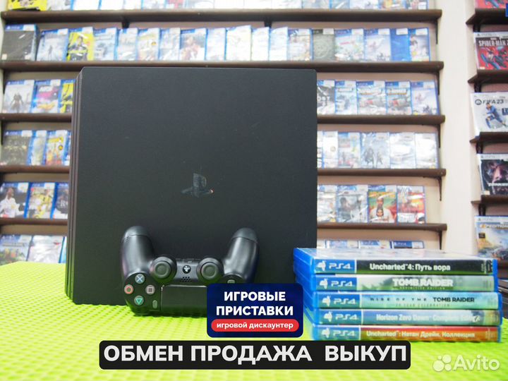 Sony playstation 4 PS4 pro 1tb 7208 Б/у Идеал