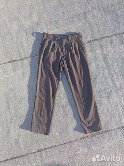 Мужские брюки с защипами черные H&M W31 (M)