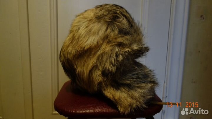 Шапка меховая р. 54 для подростка теплая из енота