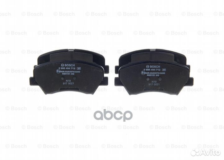 Колодки тормозные дисковые перед 0986494712