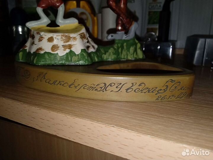 Статуэтка волк и заец СССР
