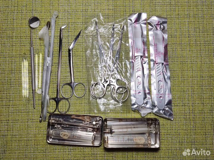 Хирургические инструменты, стерилизатор