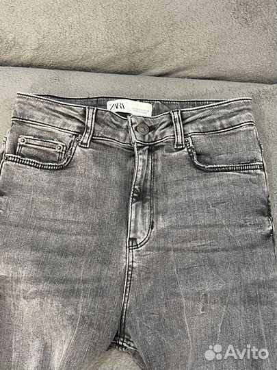 Джинсы Zara skinny grey