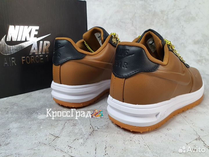 Кроссовки Nike Lunar Force 1 Duckboot Low кожаные