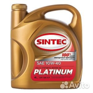 Масло Sintec Platinum 7000 10W-40 API SN/CF 4л си
