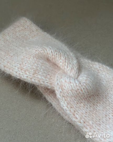 Повязка на голову из пуха норки