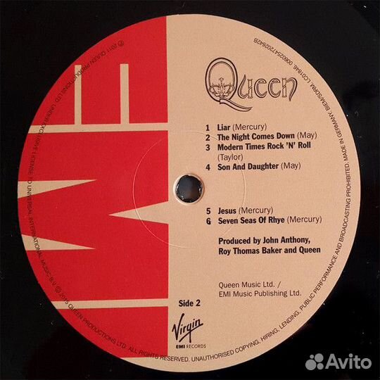 Виниловая пластинка Queen, Queen