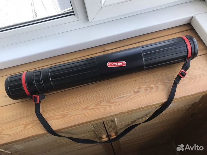 Тубус для чертежей на ремне