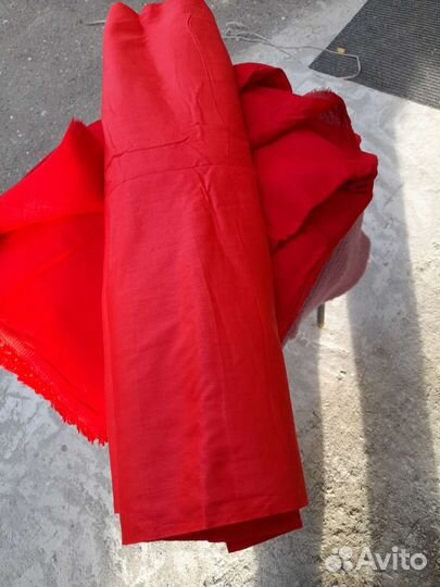 Ткань Х/Б материал красный