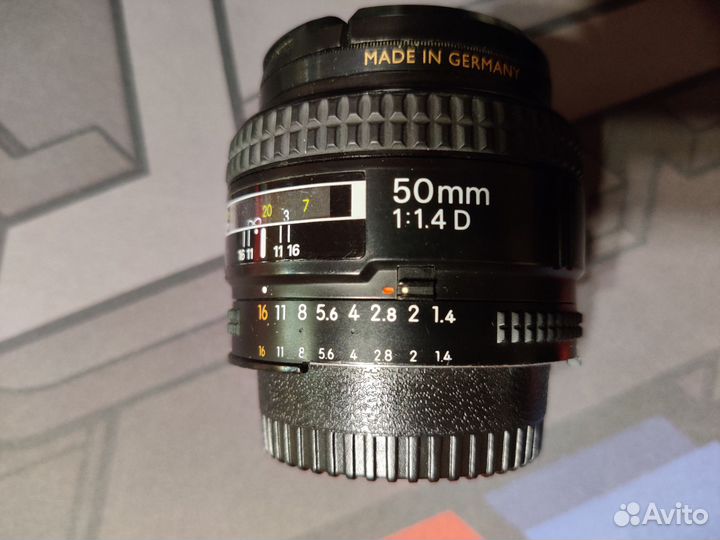 Объектив Nikon 50mm f1.4 D