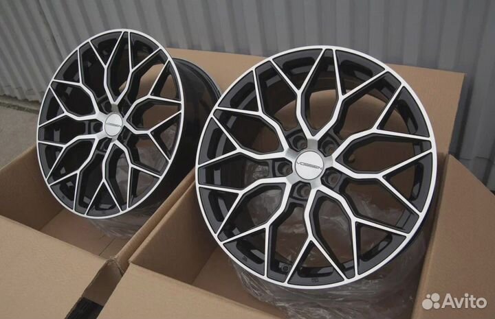 Диски Р 17 5*108 Vossen HF 2 черные с полировкой