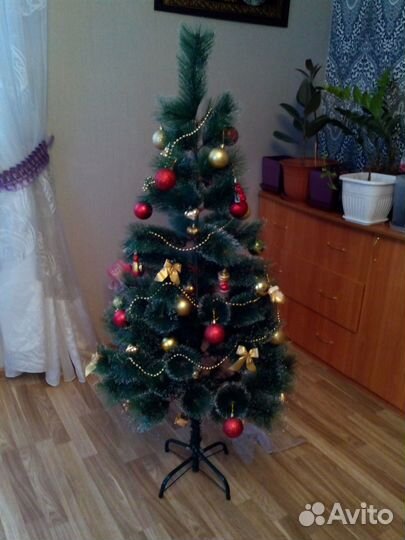 Новогодняя ёлка + гирлянда