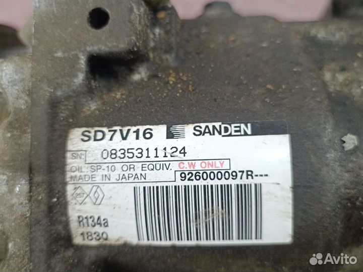 Компрессор кондиционера renault sandero 1