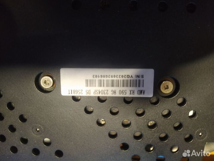 2 видеокарты rx 590 gme 8 gb gddr5 256 bit