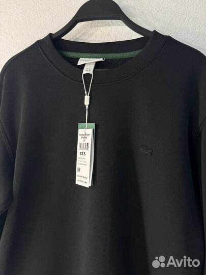 Свитшот Lacoste черный мужской люкс