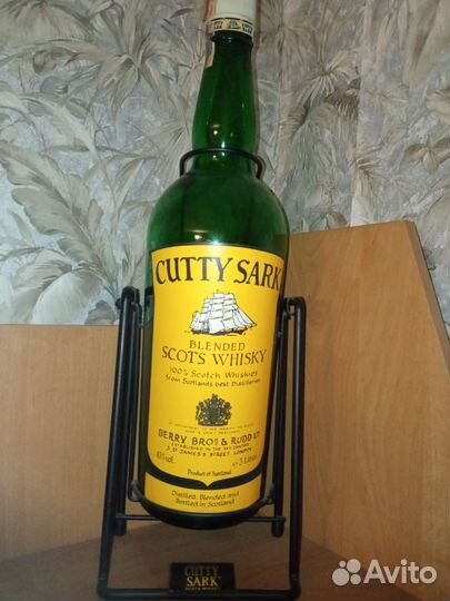 Пустая бутылка Cutty Sark 3 литра