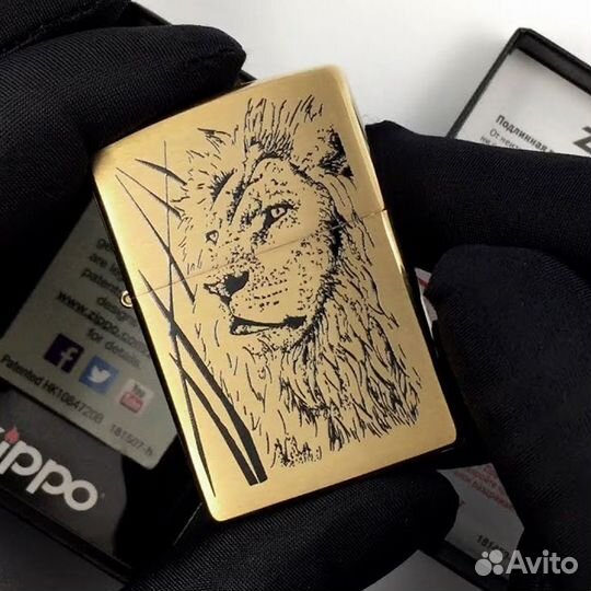 Зажигалка Zippo 204B Proud Lion Оригинал Новая