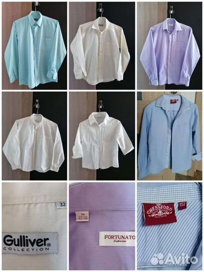 Рубашка школьная